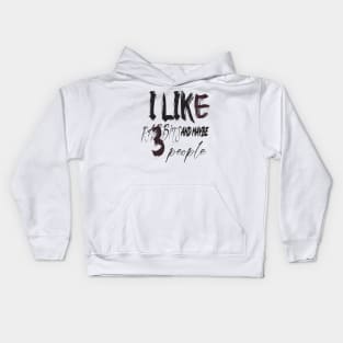 like rabbits and maybe 3 people Kids Hoodie